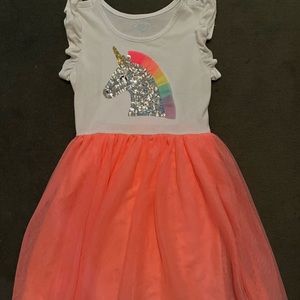 Cat & Jack unicorn dress. Medium (7/8)